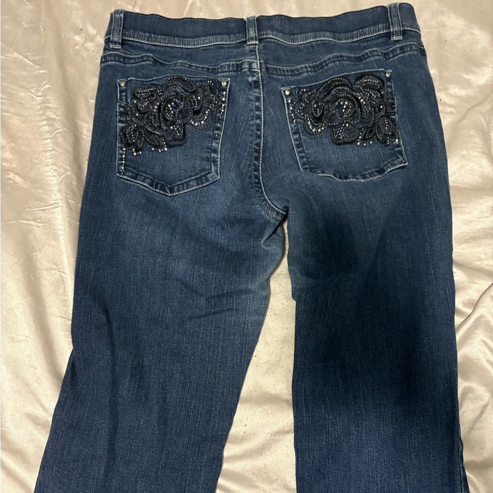 🖤2/$10🖤Bling rose bootcut pants